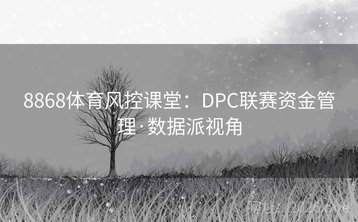 8868体育风控课堂：DPC联赛资金管理·数据派视角