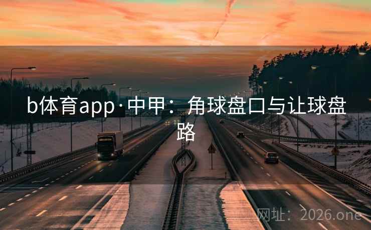 b体育app·中甲：角球盘口与让球盘路